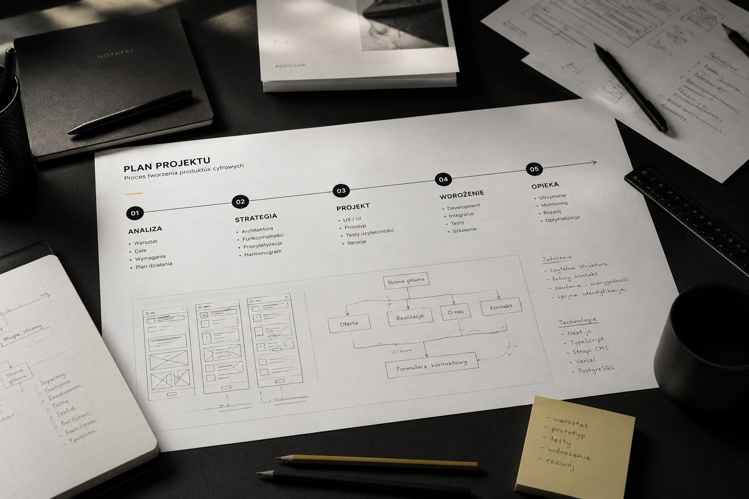 Project plan and stages of collaboration